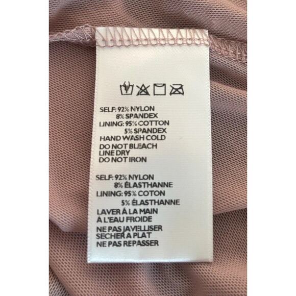 Urban Outfitters UO NWT Y2K Asymmetrical Sheer Tube Top Pink Small - Picture 8 of 16